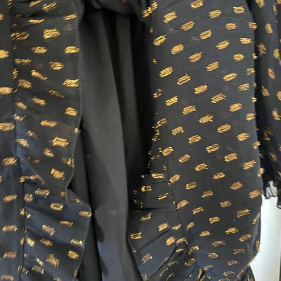 Stylish Black and Gold Mini Dress - Picture 5 of 5